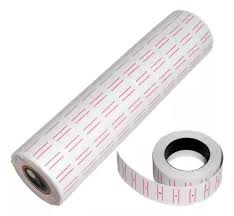 Etiquetas para etiquetadora MX 5.500 sobre fundo branco